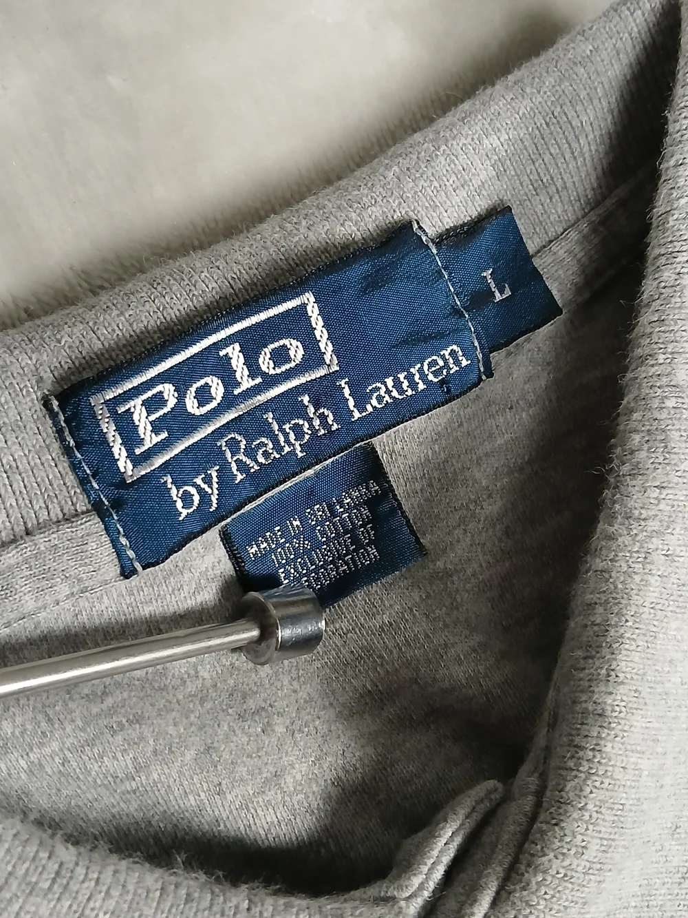 Polo Ralph Lauren Polo Shirt L Gray Men's Soft Cotton